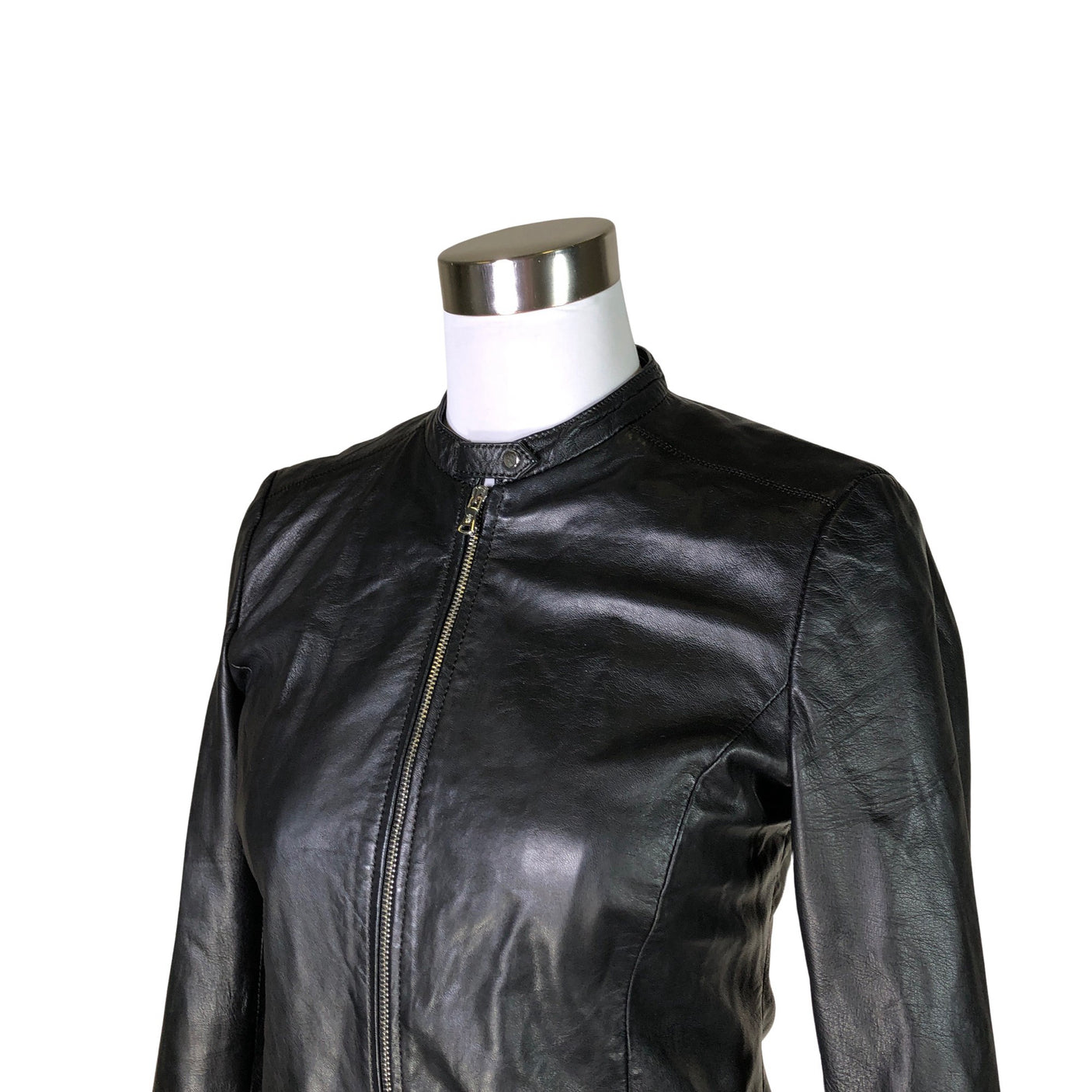 Unisex Massimo Dutti - Nahkatakki, koko 36 -  (3)