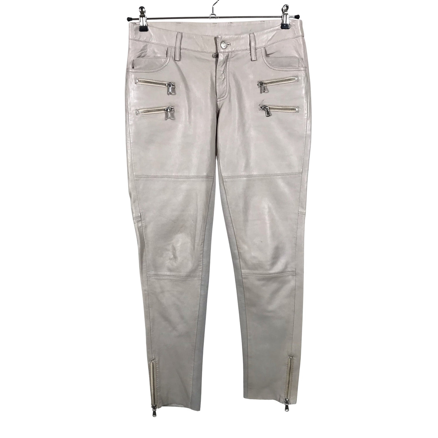 Naisten SixtyDays - Nahkahousut, koko 36 - Beige (1)