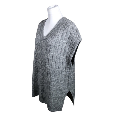 Naisten Lindex - Neuleliivi, koko 40 - Harmaa (2)