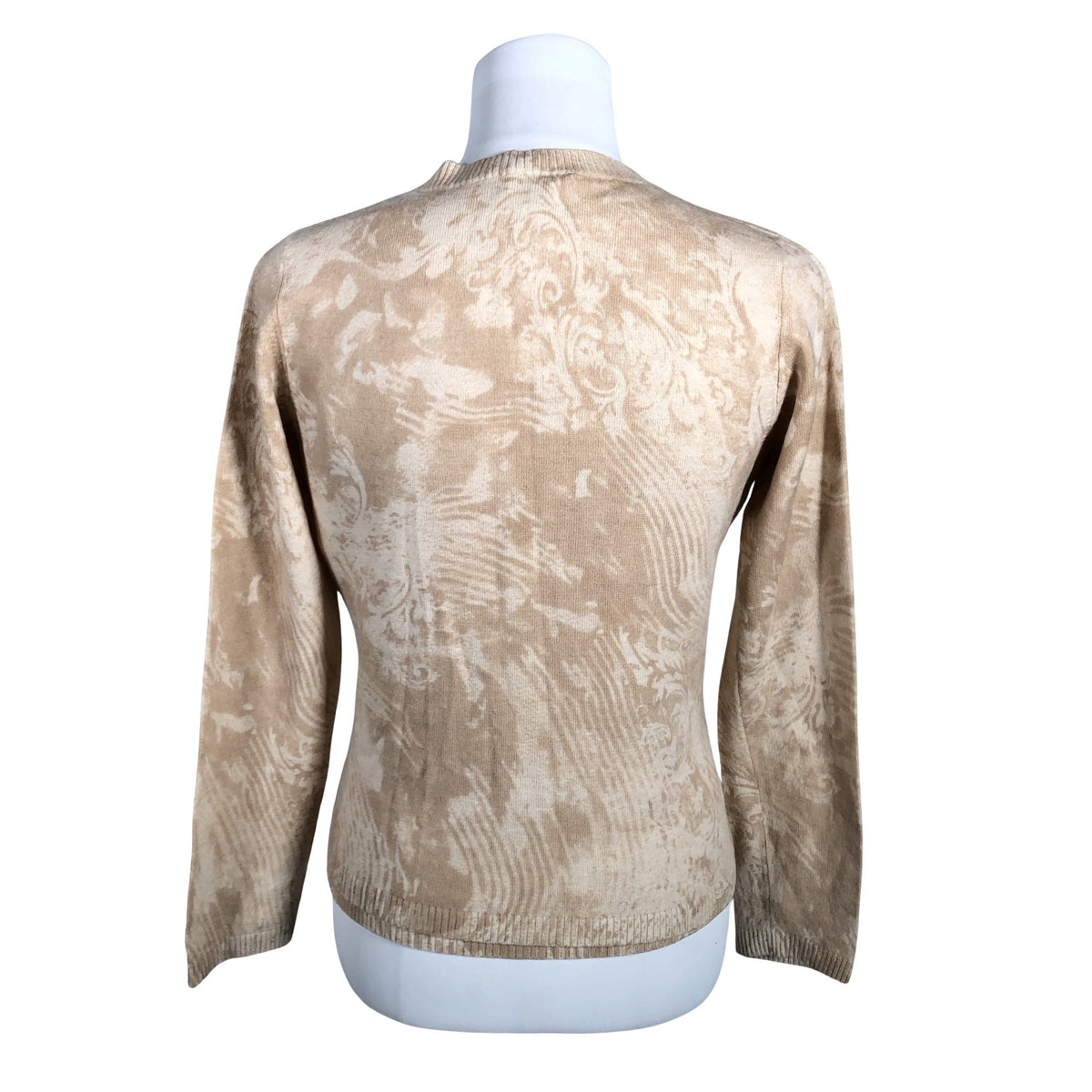 Naisten Elegance - Neuletakki, koko 38 - Beige (3)