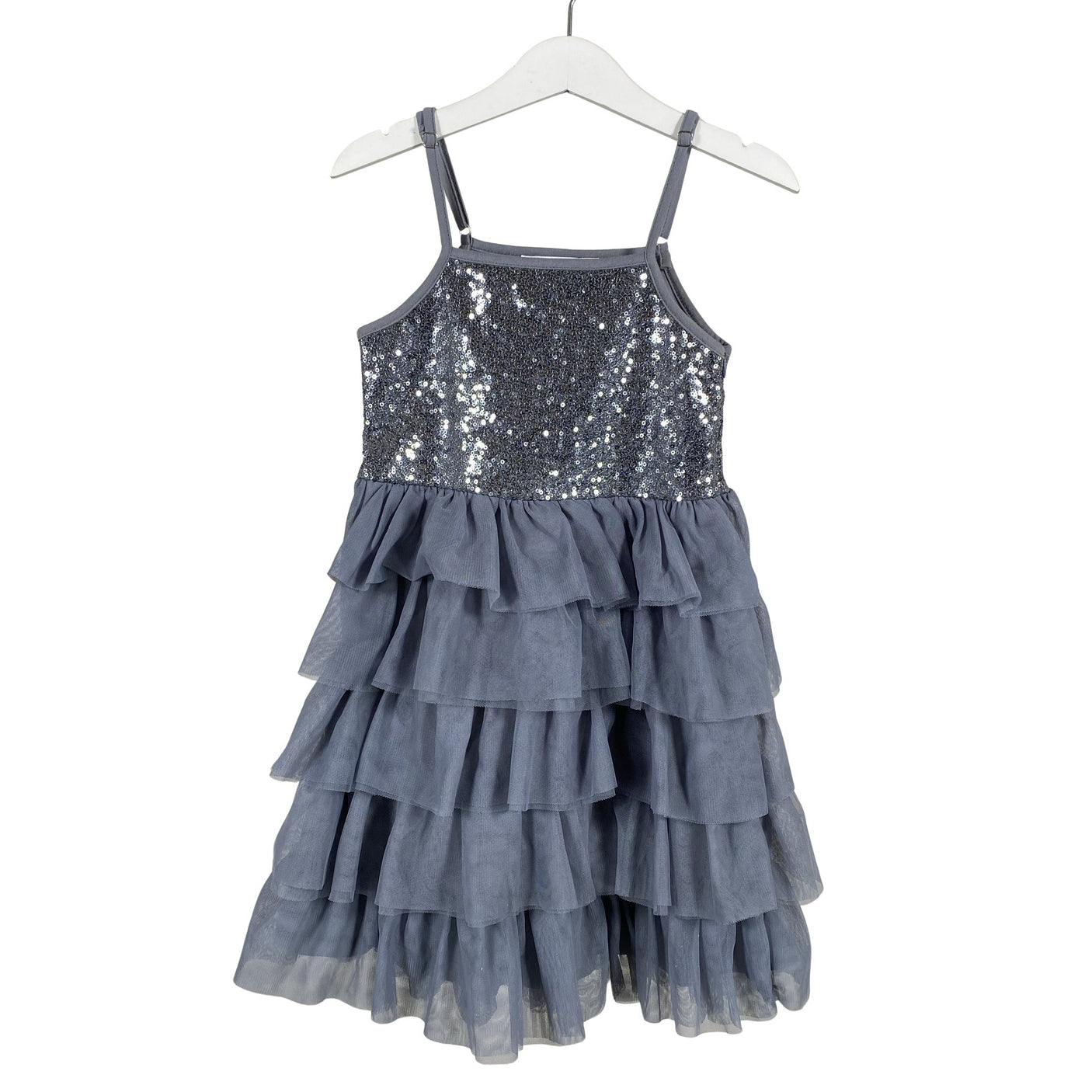 Tyttöjen Bogi - Juhlamekko, koko 116 - 122 - Harmaa (1)
