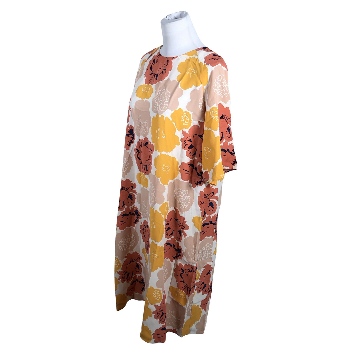 Naisten Marimekko - Sifonkimekko, koko 40 - Luonnonvalkoinen (3)