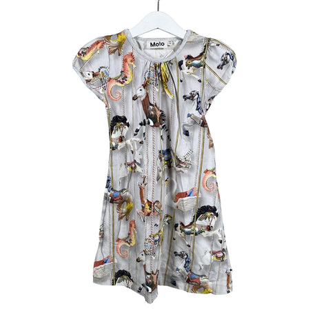 Tyttöjen Molo Kids - Trikoomekko, koko 110 - 116 - Harmaa ()