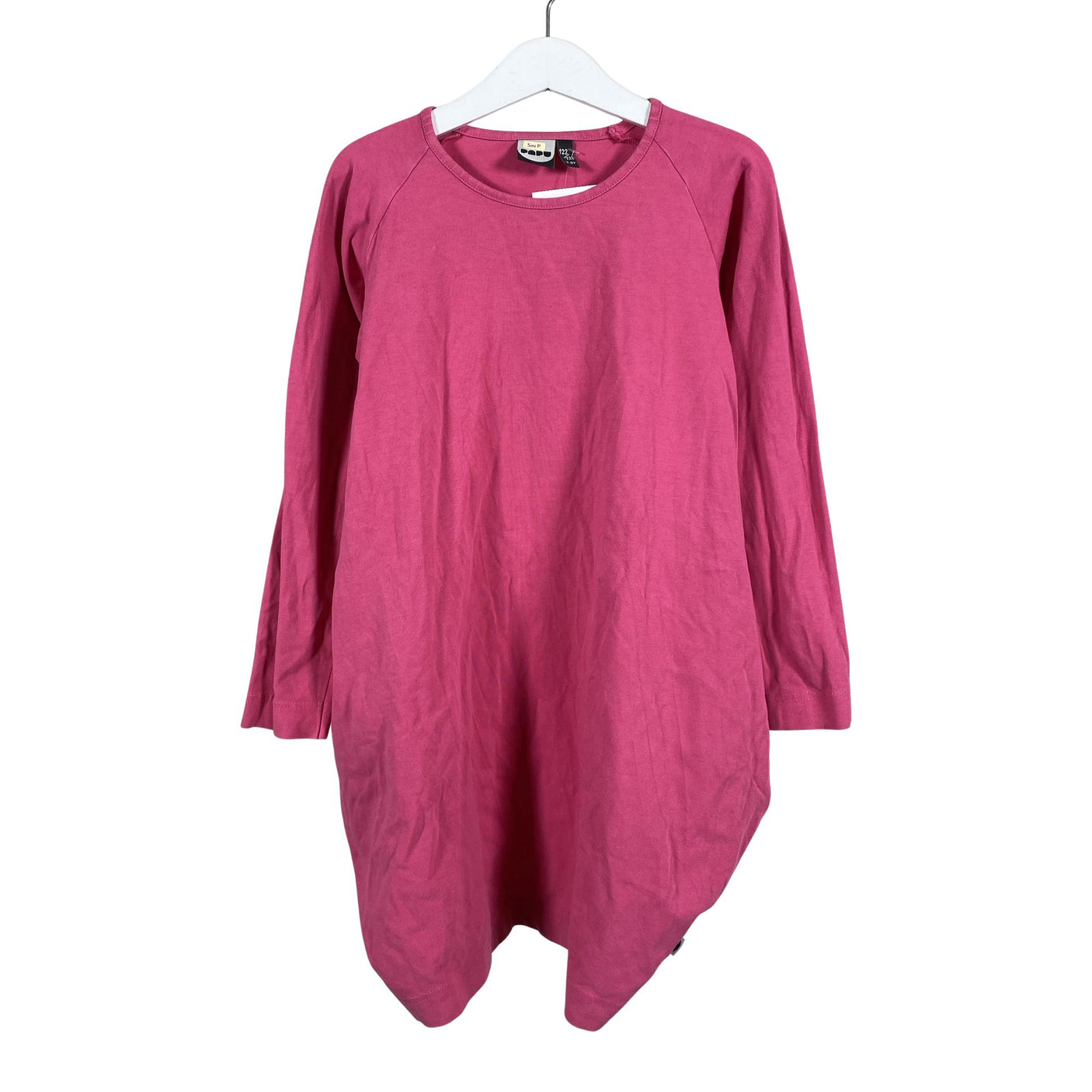 Tyttöjen Papu - Trikoomekko, koko 122 - 128 - Pinkki (1)