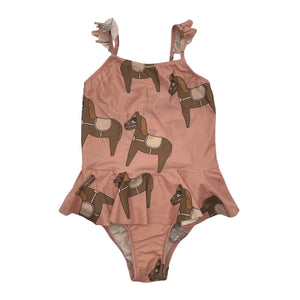 Tyttöjen Mini Rodini - Uimapuku, koko 104 - 110 - Vaaleanpunainen (1)