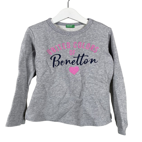 Unisex Benetton - Collegepaita, koko 116 - 122 - Harmaa ()
