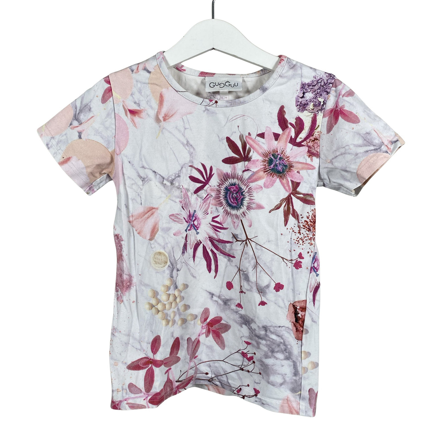 Tyttöjen Gugguu - T-paita, koko 110 - 116 - Vaaleanpunainen (1)