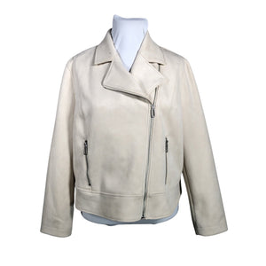 Naisten Gerry Weber - Nahkatakki, koko 46 - Luonnonvalkoinen (1)