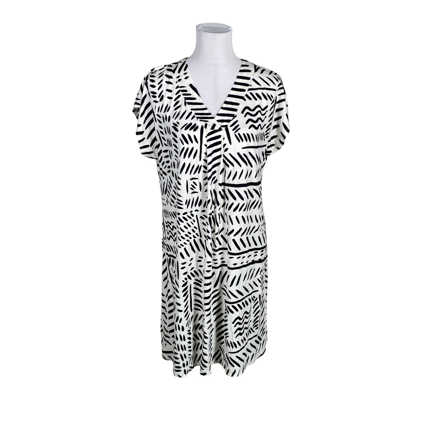 Naisten Nanso - Trikoomekko, koko 40 - Valkoinen (1)