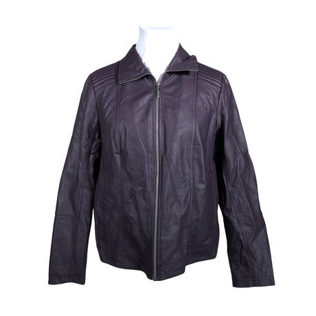 Naisten Ulla Popken - Nahkatakki, koko 46 - Violetti ()