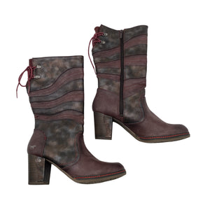 Naisten Mustang - Saappaat, koko 41 - Viininpunainen (1)