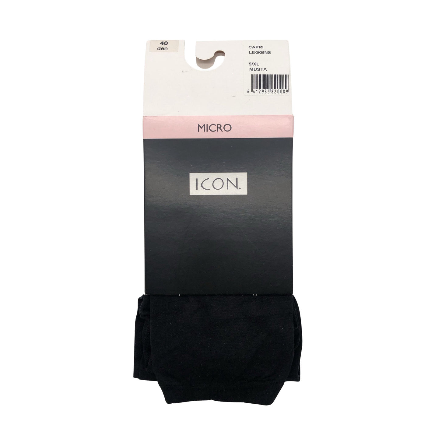 Naisten Emmy - Caprileggingsit, koko 42 - Musta (1)