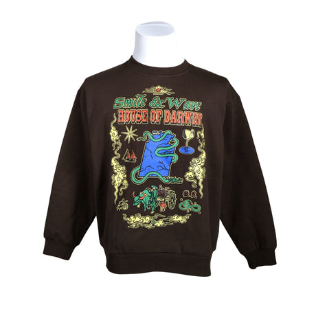 Miesten House of Darwin - Collegepaita, koko M - Ruskea ()