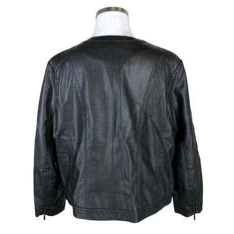 Unisex Zizzi - Nahkatakki, koko 52 -  (2)