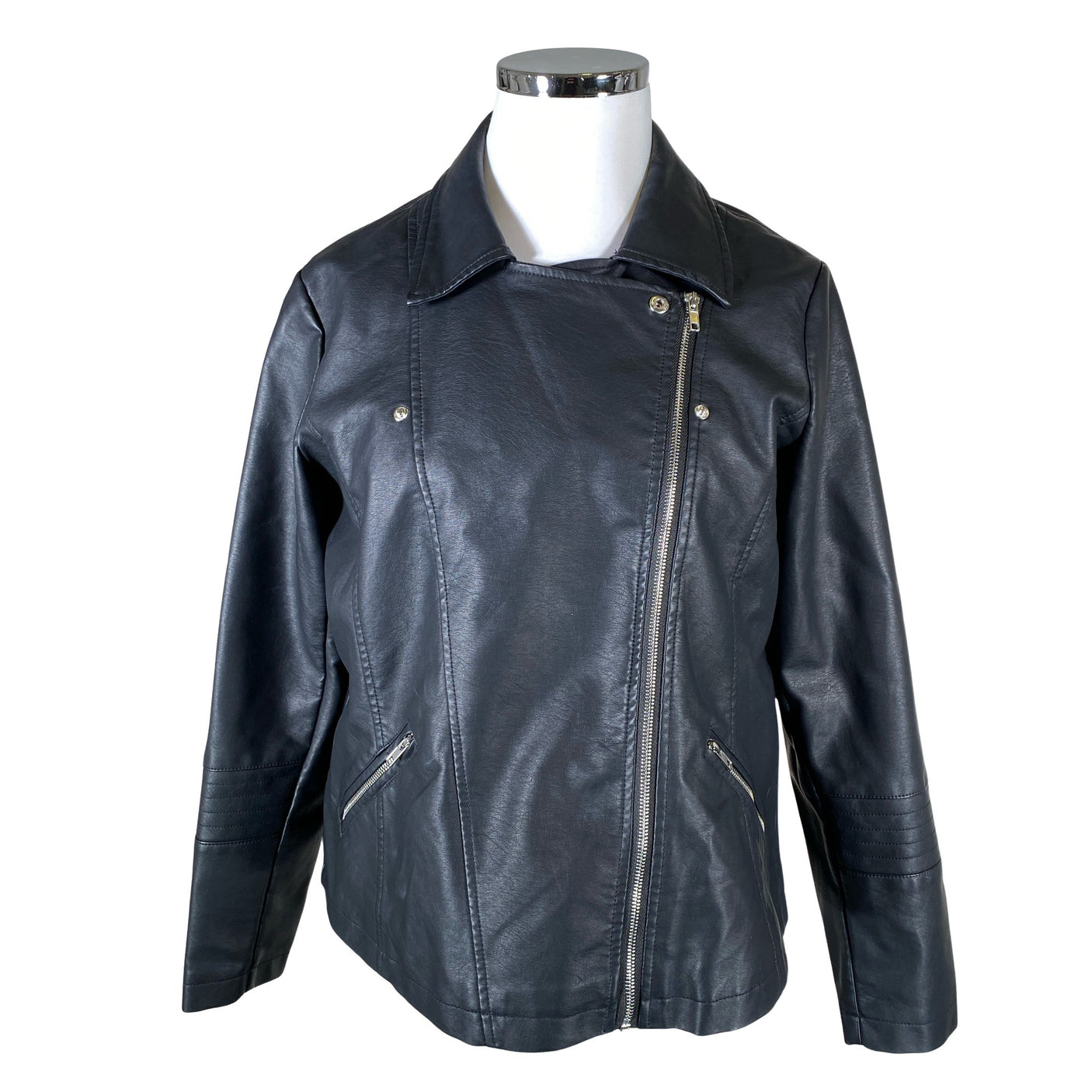 Unisex Zizzi - Nahkatakki, koko 46 -  (2)