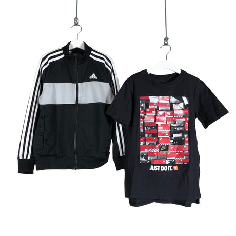 Unisex Adidas - Urheilutakki, koko 134 - 140 - Musta ()