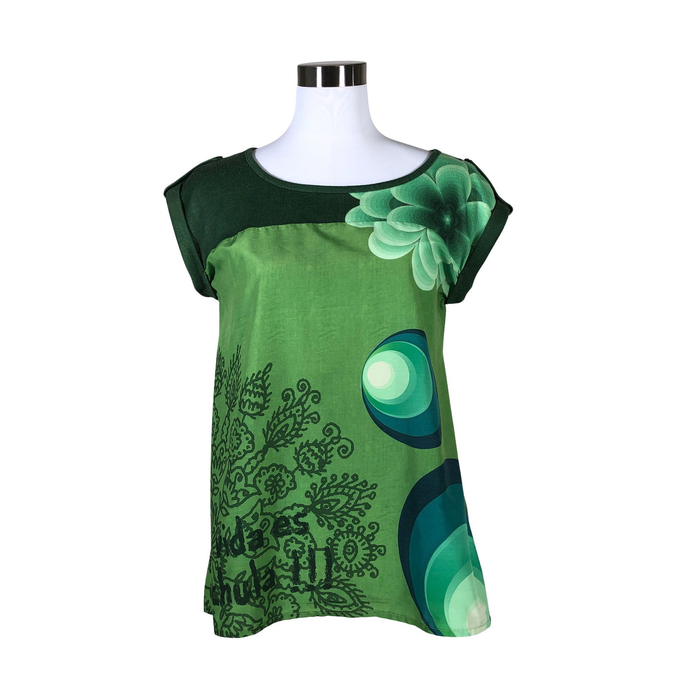 Unisex Desigual - Lyhythihainen pusero, koko 38 -  (1)