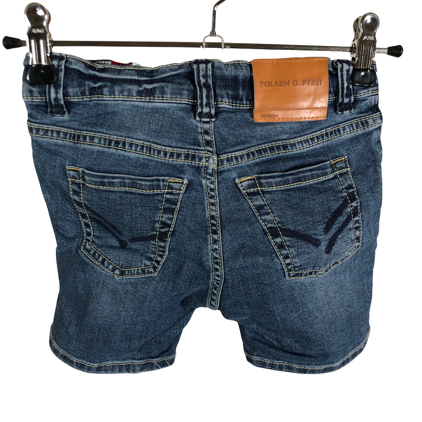Unisex Polarn O. Pyret - Farkkushortsit, koko 86 - 92 - Sininen (2)