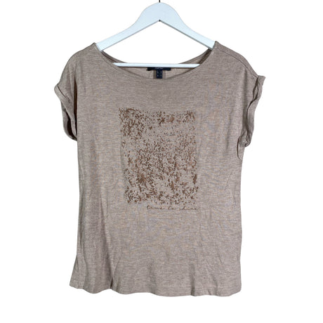 Naisten Esprit - T-paita, koko 38 - Beige ()