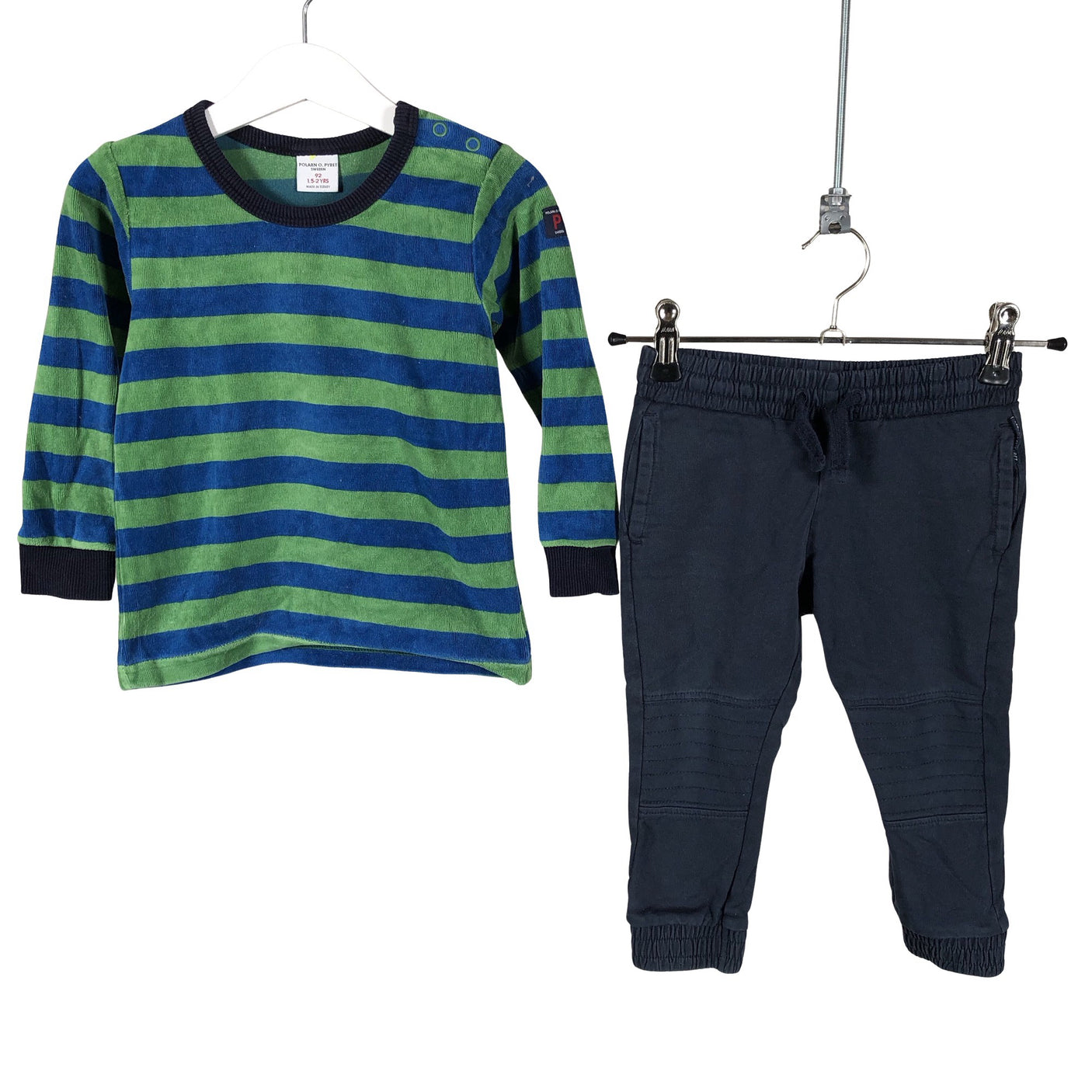 Unisex Polarn O. Pyret - Collegepaita, koko 86 - 92 - Sininen (1)