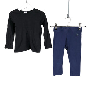 Unisex Lindex - Trikoopaita, koko 98 - 104 - Musta (1)