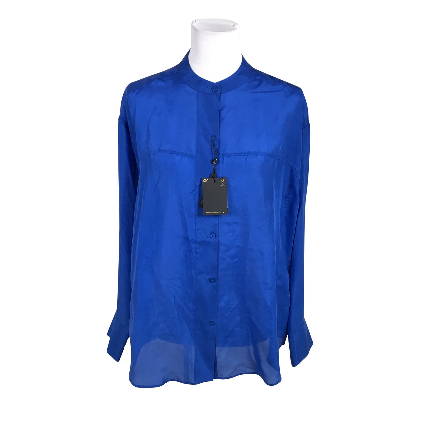 Naisten Massimo Dutti - Sifonkitunika, koko 38 - Sininen (1)