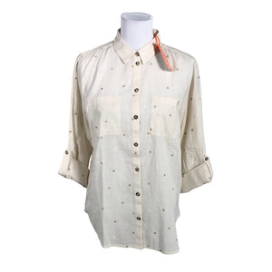 Naisten Superdry - Kauluspaita, koko 44 - Beige (1)