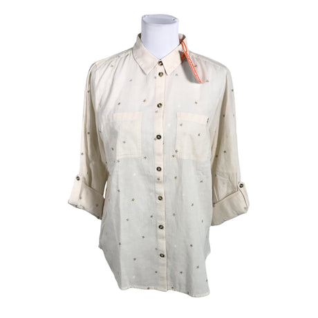 Naisten Superdry - Kauluspaita, koko 44 - Beige ()