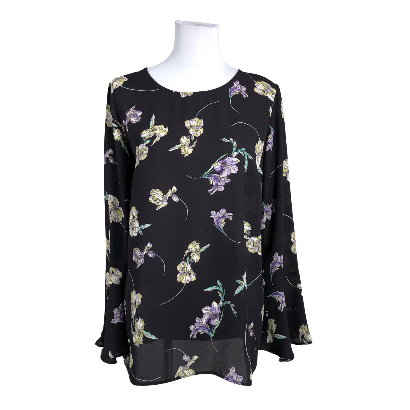 Naisten Aventura - Sifonkitunika, koko 40 - Musta (1)