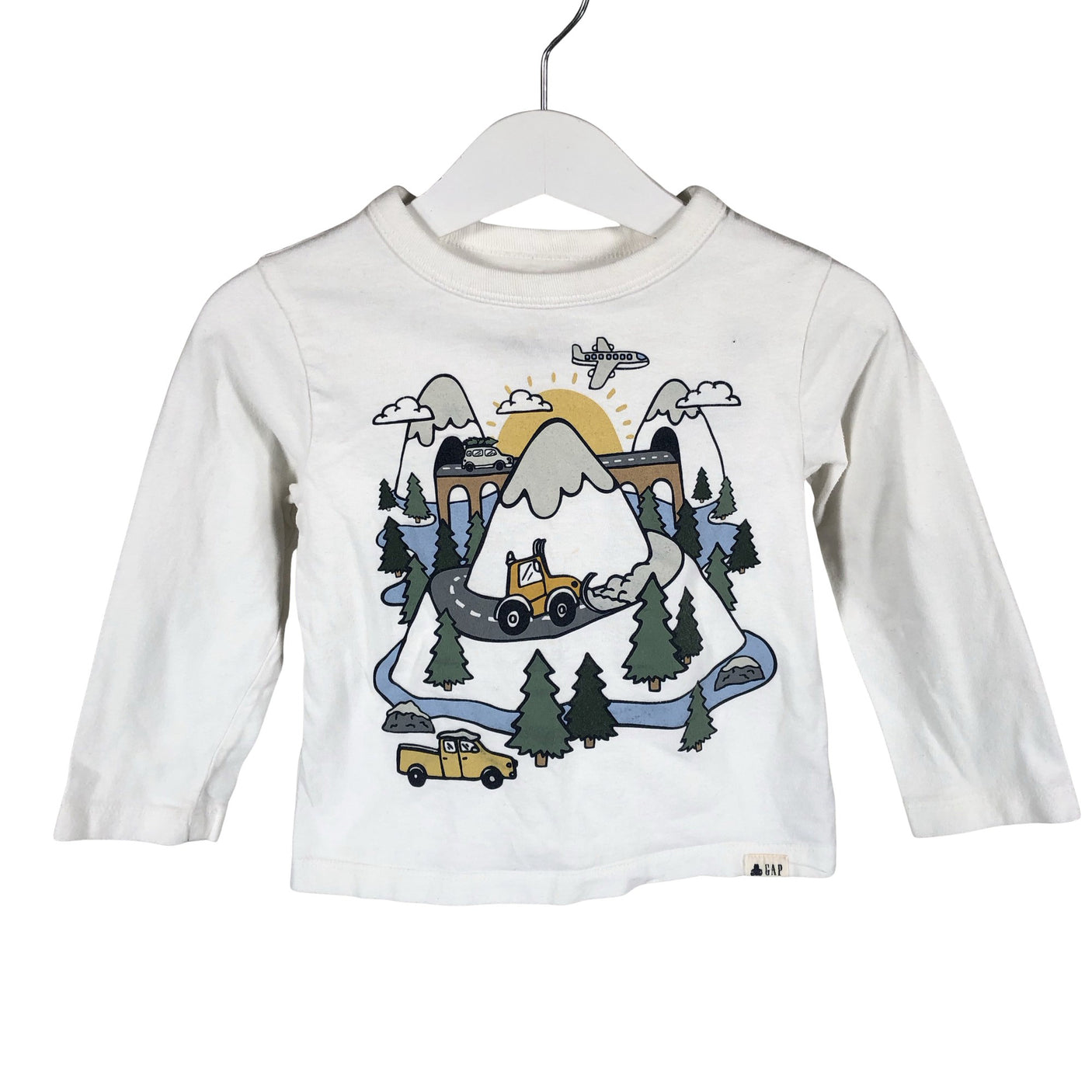 Unisex Gap - Trikoopaita, koko 86 - 92 - Valkoinen (1)