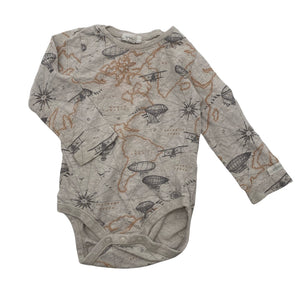 Unisex Newbie - Body, koko 74 - 80 - Beige (1)