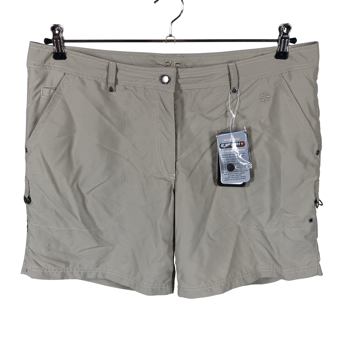 Naisten Icepeak - Shortsit, koko 44 - Beige (1)