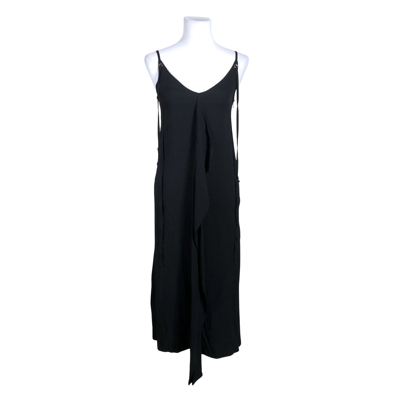 Naisten Massimo Dutti - Sifonkimekko, koko 36 - Musta (1)