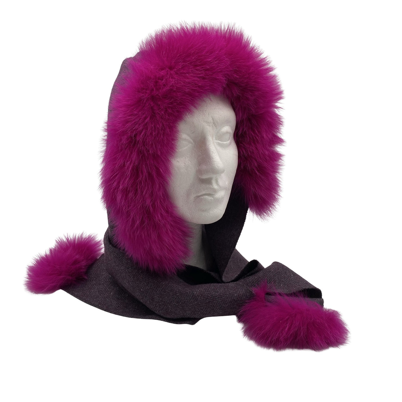 Naisten Annan Shop - Talvihattu, koko 58 - 60 cm - Violetti (1)