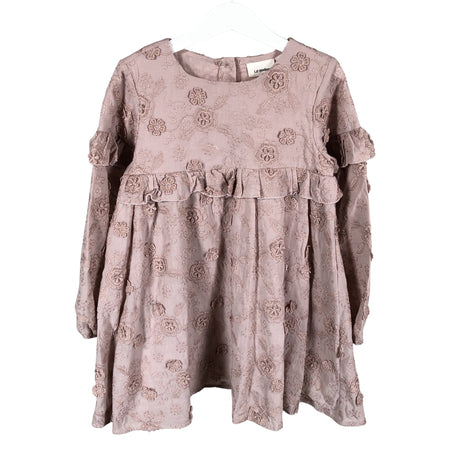 Tyttöjen Lil ´Atelier - Kangasmekko, koko 116 - 122 - Vaaleanpunainen ()