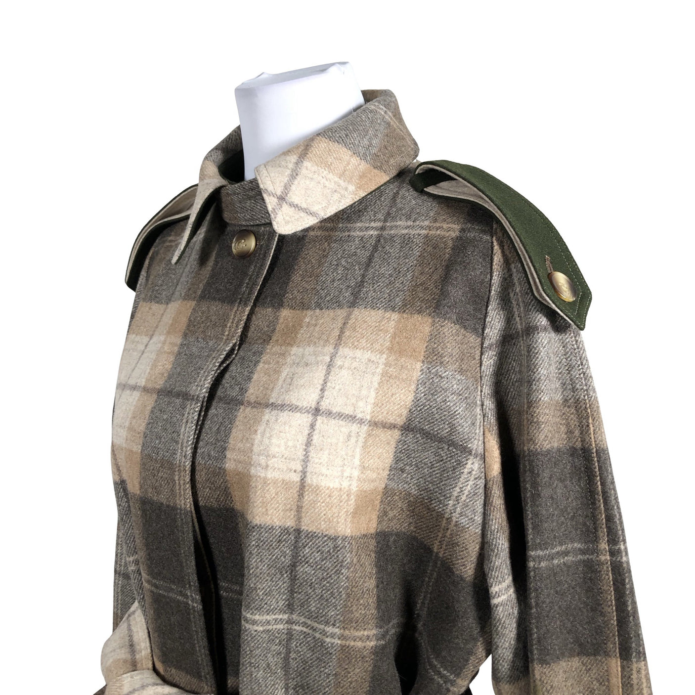 Naisten Kät Studio - Villakangastakki, koko 36 - Ruskea (2)