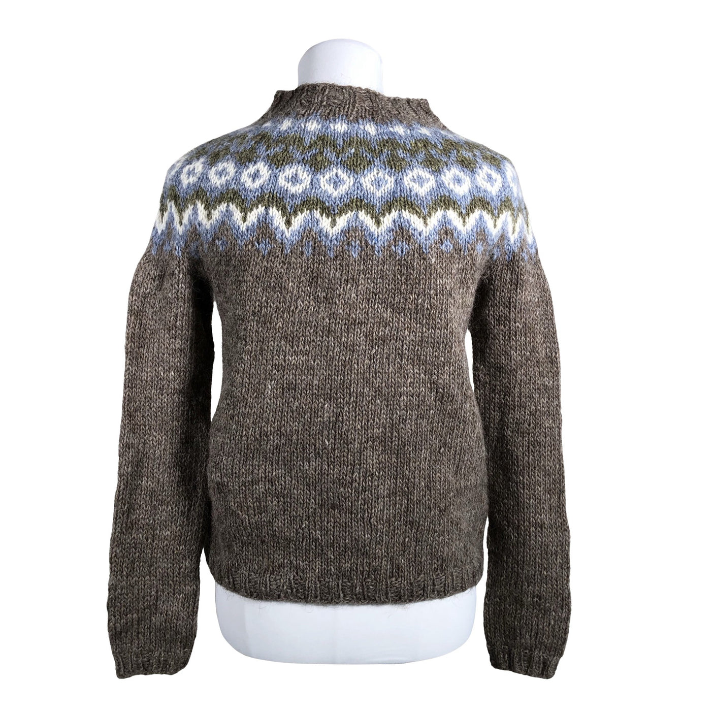 Naisten Handmade - Neulepaita, koko 34 - Ruskea (3)