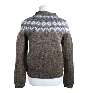 Naisten Handmade - Neulepaita, koko 34 - Ruskea (3)