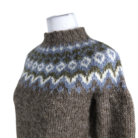 Naisten Handmade - Neulepaita, koko 34 - Ruskea (2)