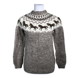 Naisten Handmade - Neulepaita, koko 34 - Beige (1)