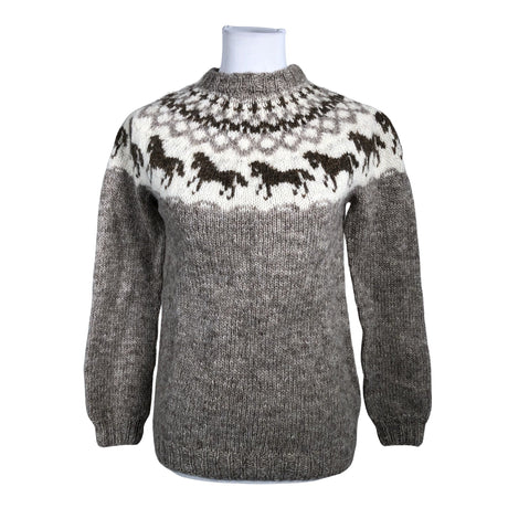 Naisten Handmade - Neulepaita, koko 34 - Beige ()