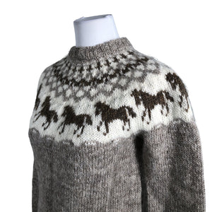 Naisten Handmade - Neulepaita, koko 34 - Beige (3)