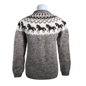 Naisten Handmade - Neulepaita, koko 34 - Beige (4)