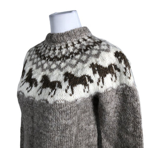 Naisten Handmade - Neulepaita, koko 34 - Beige (2)