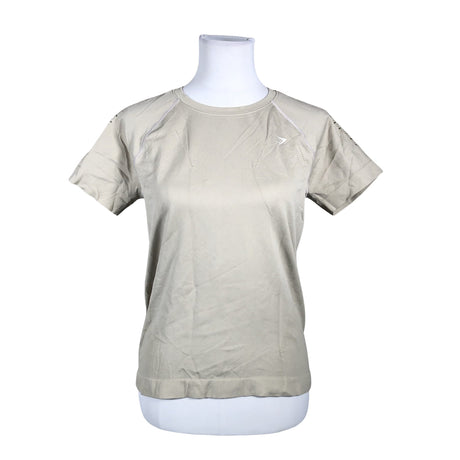 Naisten Gymshark - Urheilupaita, lyhyet hihat, koko 36 - Beige ()