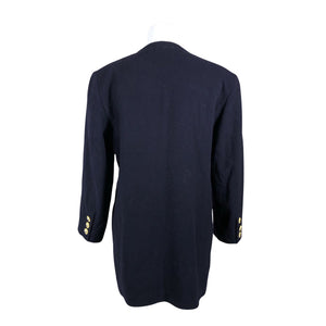 Naisten Master-Coat - Villakangastakki, koko 38 - Sininen (2)