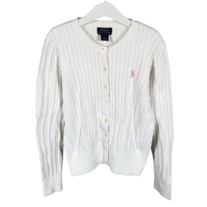 Tyttöjen Polo Ralph Lauren - Neuletakki, koko 152 - 158 - Valkoinen (1)