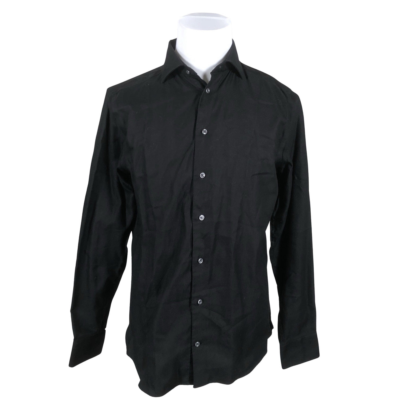 Miesten Riley - Kauluspaita, koko L - Musta (1)