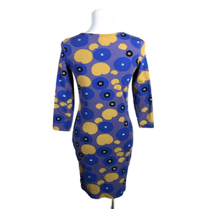 Naisten Marimekko - Trikoomekko, koko 36 - Sininen (2)
