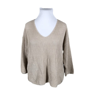 Naisten Part two - Neulepaita, koko 42 - Beige (1)